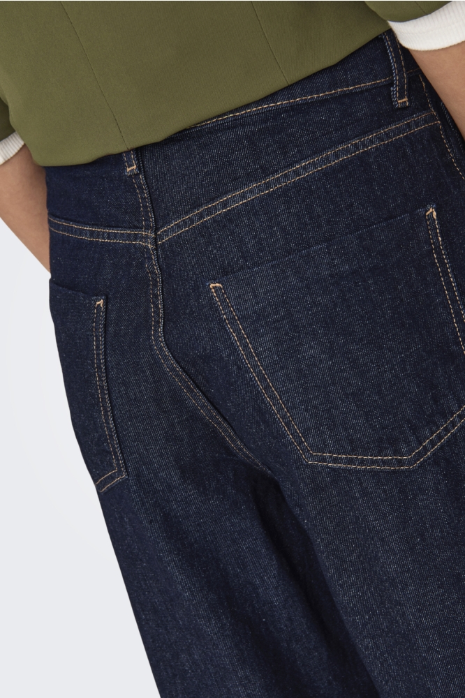 ONLHOPE HW WIDE FOLD UP RINSE DNM C 15347095 Dark Blue Denim/Rinse